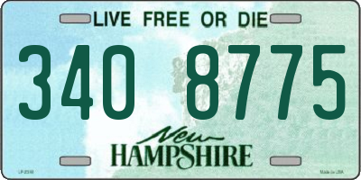 NH license plate 3408775