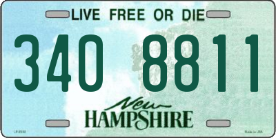 NH license plate 3408811