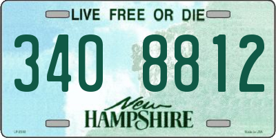 NH license plate 3408812