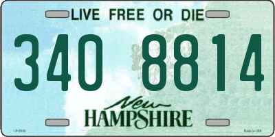 NH license plate 3408814