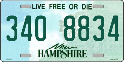 NH license plate 3408834