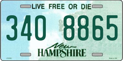NH license plate 3408865