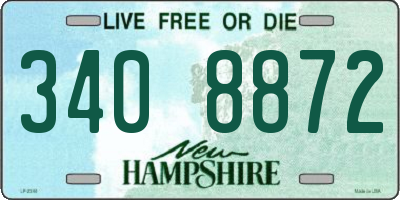 NH license plate 3408872