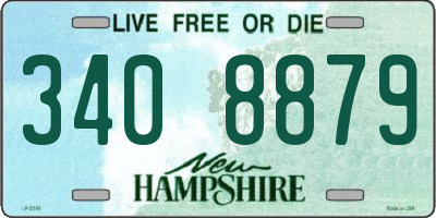 NH license plate 3408879