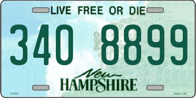 NH license plate 3408899