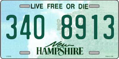 NH license plate 3408913