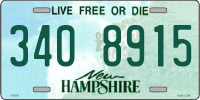 NH license plate 3408915