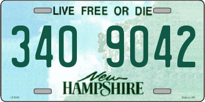 NH license plate 3409042