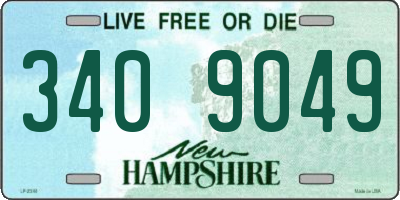 NH license plate 3409049