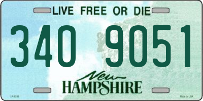 NH license plate 3409051