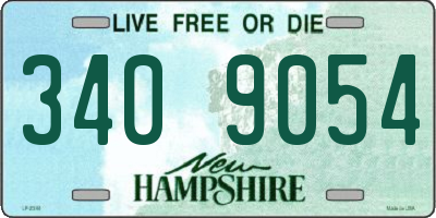 NH license plate 3409054