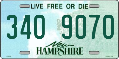 NH license plate 3409070