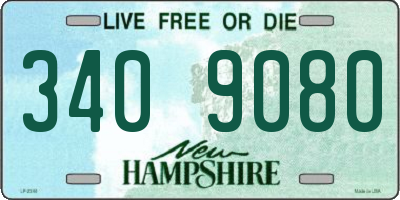 NH license plate 3409080