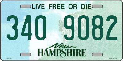 NH license plate 3409082
