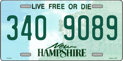 NH license plate 3409089