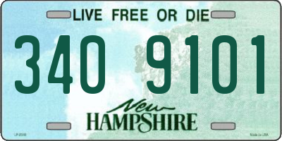 NH license plate 3409101