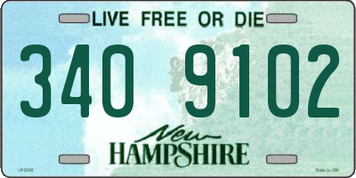 NH license plate 3409102