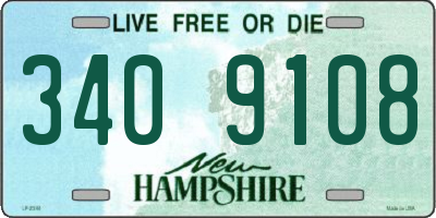 NH license plate 3409108