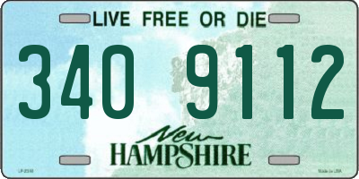 NH license plate 3409112