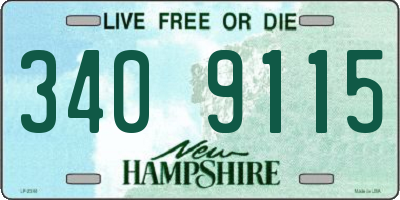 NH license plate 3409115