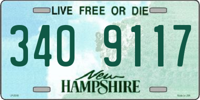 NH license plate 3409117
