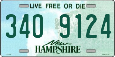 NH license plate 3409124