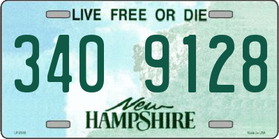 NH license plate 3409128