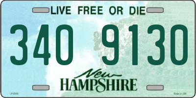 NH license plate 3409130