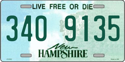 NH license plate 3409135