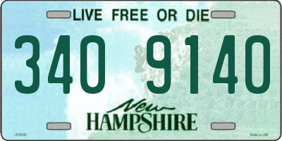 NH license plate 3409140