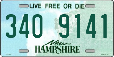 NH license plate 3409141