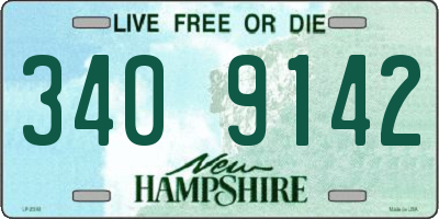 NH license plate 3409142