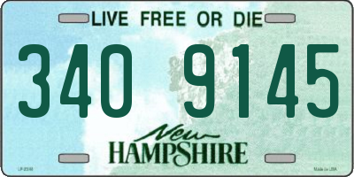 NH license plate 3409145