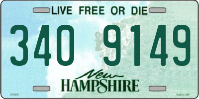 NH license plate 3409149