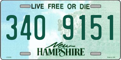 NH license plate 3409151