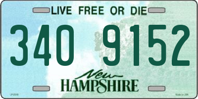 NH license plate 3409152