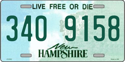 NH license plate 3409158