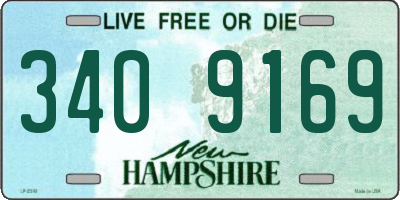 NH license plate 3409169