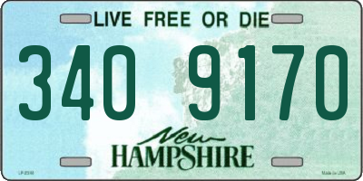 NH license plate 3409170