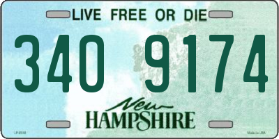 NH license plate 3409174