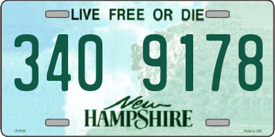 NH license plate 3409178