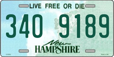 NH license plate 3409189