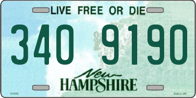NH license plate 3409190