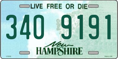 NH license plate 3409191
