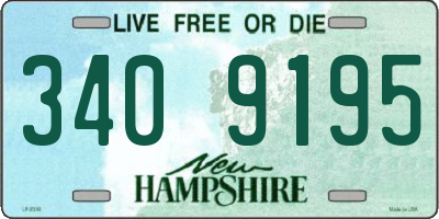 NH license plate 3409195