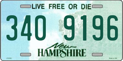 NH license plate 3409196