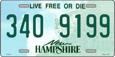 NH license plate 3409199