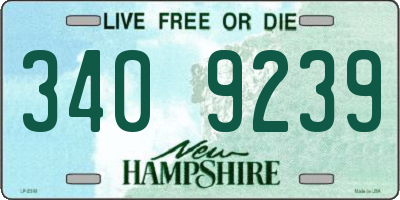 NH license plate 3409239