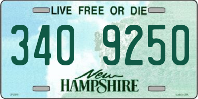 NH license plate 3409250