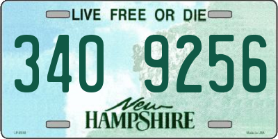 NH license plate 3409256